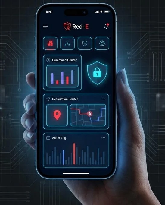 Concept illustration of Red-E on a phone